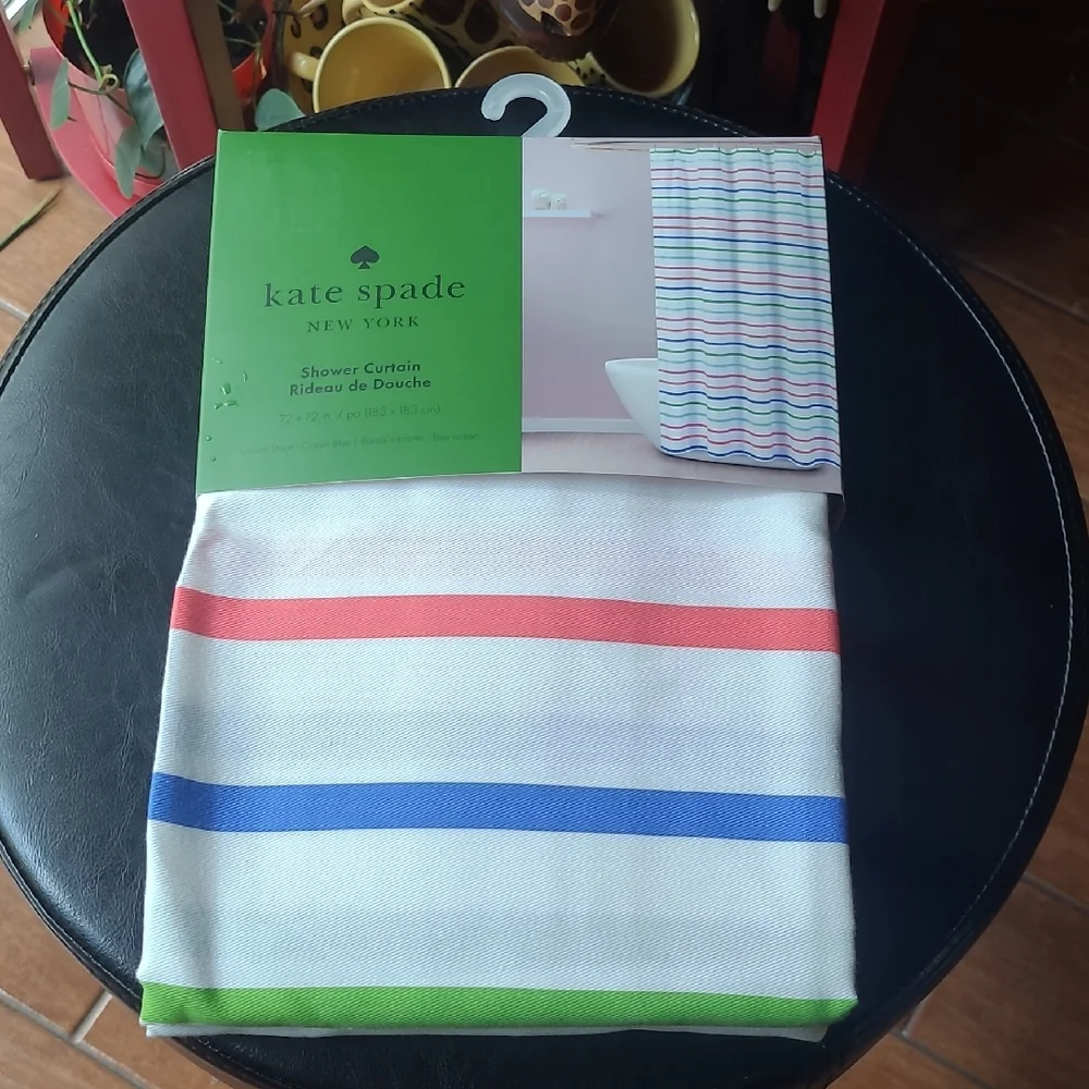 Kate Spade Striped Shower Curtain
